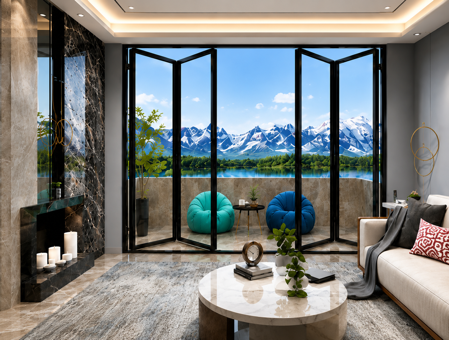 78 Series Aluminum Folding Door