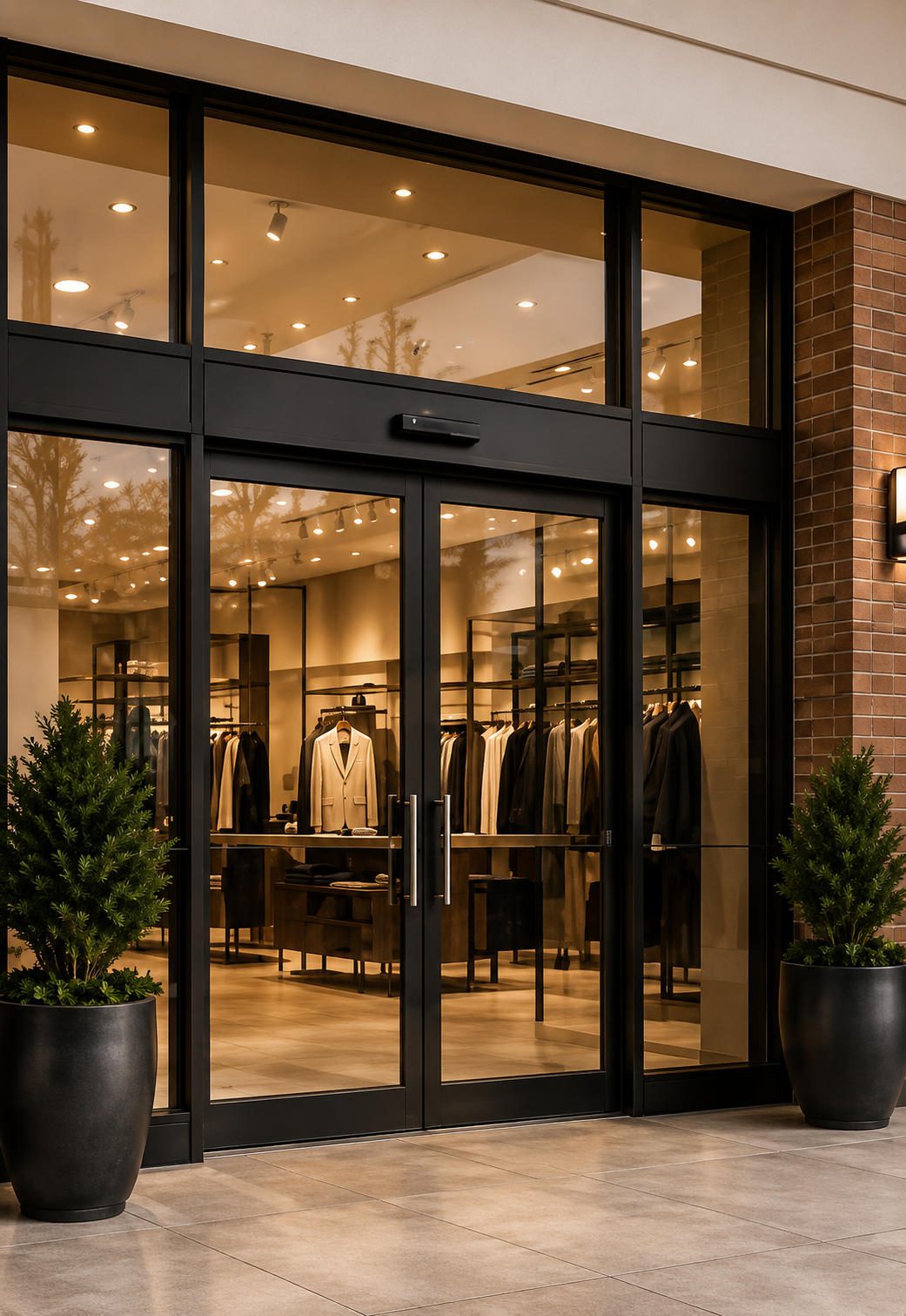 Hospitality storefront entrance