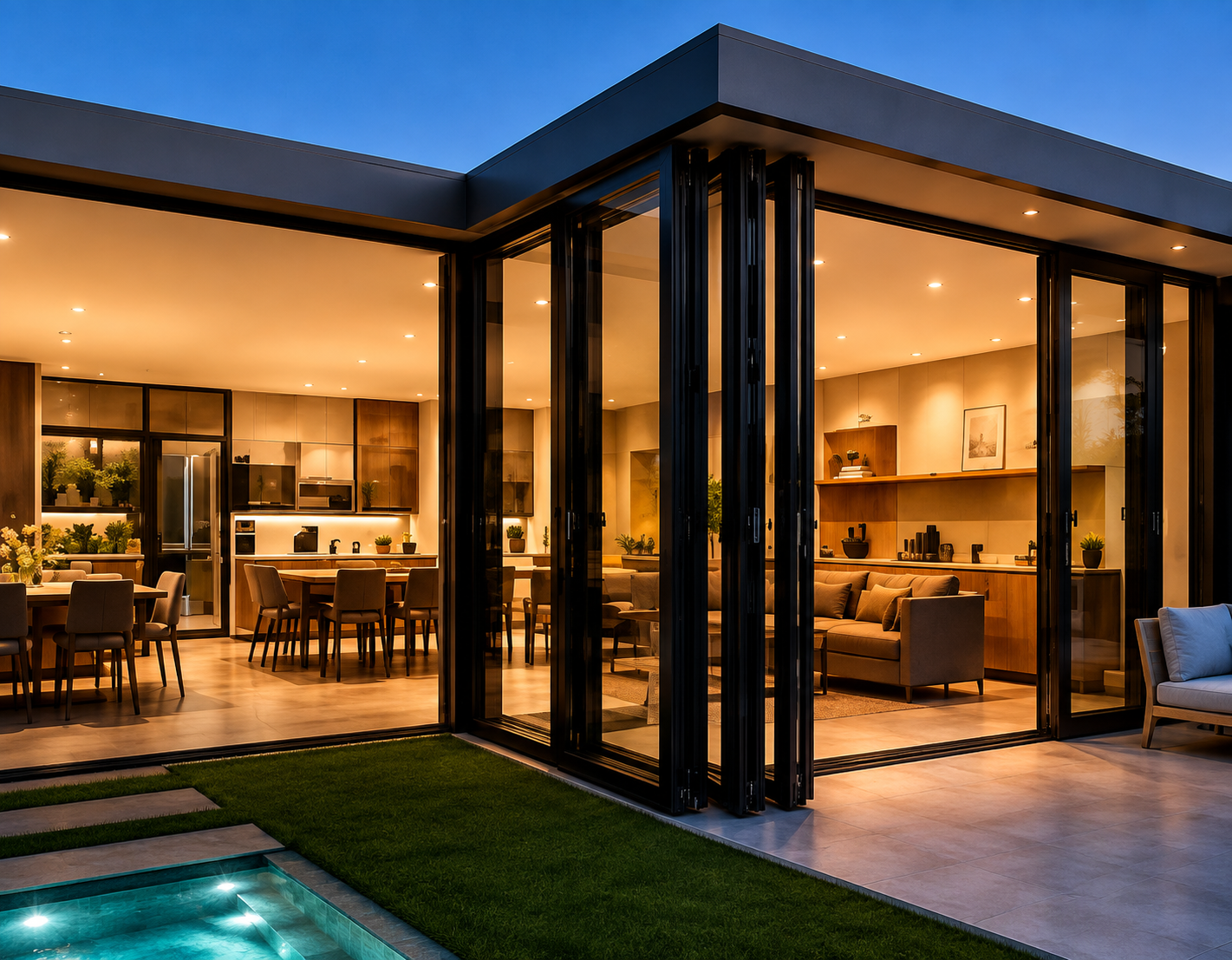 78 Series folding door handle options